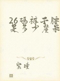 26码裤子腰围是多少厘米长