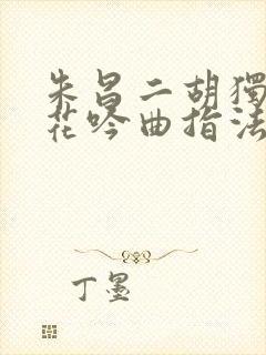 朱昌二胡独奏葬花吟曲指法