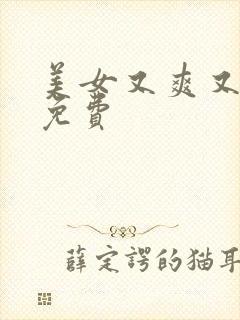 美女又爽又黄又免费