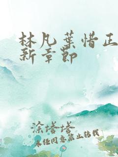 林凡叶惜正版最新章节