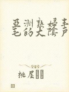 亚洲熟妇丰满多毛的大阴户