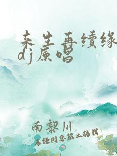 来生再续缘原唱dj原唱