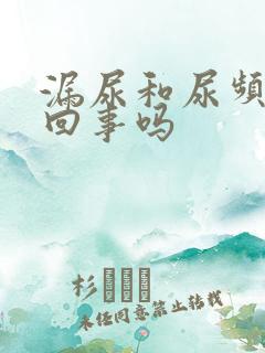 漏尿和尿频是一回事吗