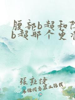 腹部b超和阴道b超哪个更准确