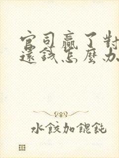 官司赢了对方不还钱怎么办