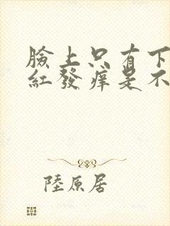 脸上只有下巴发红发痒是不是过敏