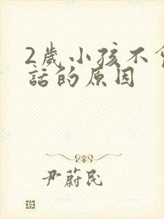 2岁小孩不会说话的原因