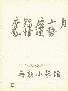 摩羯座十月份的感情运势