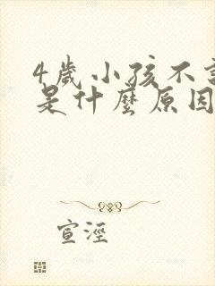 4岁小孩不说话是什么原因造成的