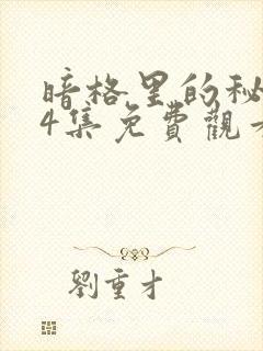 暗格里的秘密24集免费观看电视剧