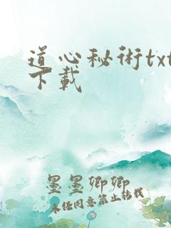 道心秘术txt下载