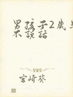 男孩子2岁半还不说话