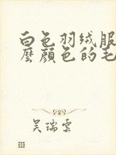 白色羽绒服搭什么颜色的毛衣好看