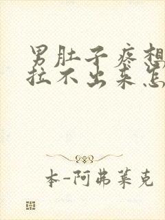 男肚子疼想拉屎拉不出来怎么回事