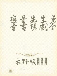 恋爱先生免费观看电视剧全集