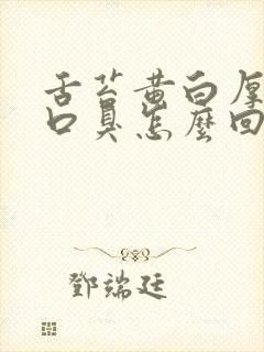 舌苔黄白厚口苦口臭怎么回事