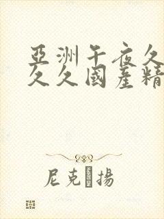 亚洲午夜久久久久久国产精品