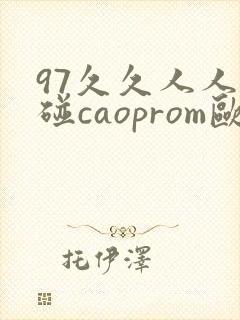 97久久人人超碰caoprom欧美
