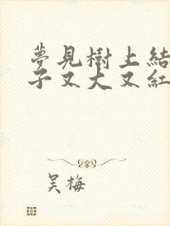 梦见树上结满桃子又大又红