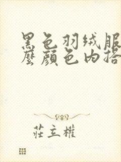 黑色羽绒服搭什么颜色内搭好看