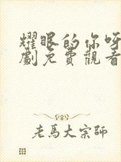 耀眼的你呀电视剧免费观看全集高清