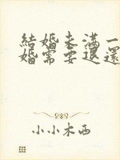 结婚未满一年离婚需要退还彩礼吗