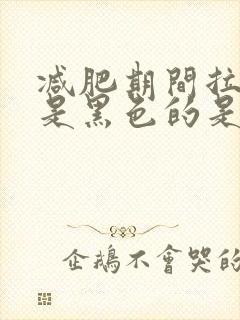 减肥期间拉的屎是黑色的是什么原因