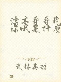 漂亮哥哥我在等你哦是什么歌