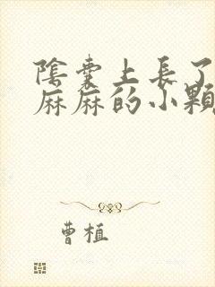 阴囊上长了密密麻麻的小颗粒痒