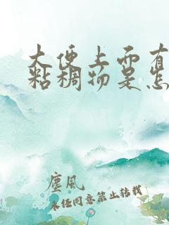 大便上面有黄色粘稠物是怎么回事?