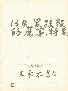 13岁男孩叛逆的厉害,特别讨厌父母