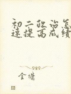 初二政治怎么快速提高成绩