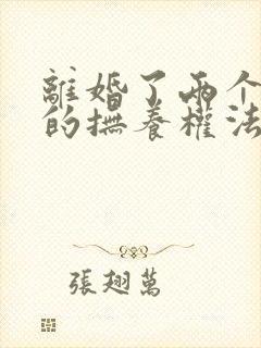 离婚了两个孩子的抚养权法律怎么判?