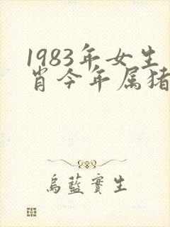 1983年女生肖今年属猪的运气怎么样?