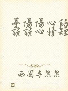 忧伤伤心的句子说说心情短语