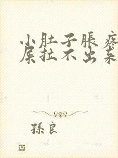 小肚子胀疼想拉屎拉不出来怎么回事