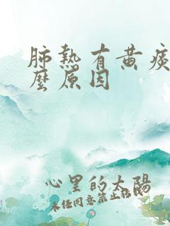 肺热有黄痰是什么原因