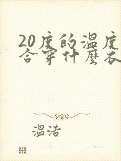 20度的温度适合穿什么衣服