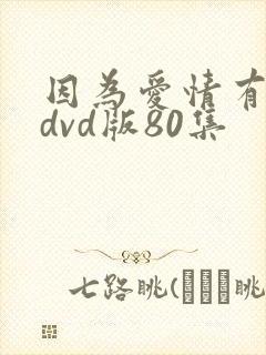 因为爱情有多美dvd版80集