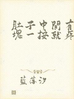 肚子中间有个硬块一按就疼