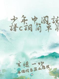 少年中国说吉他谱c调简单版