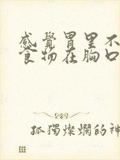 感觉胃里不消化食物在胸口堵着