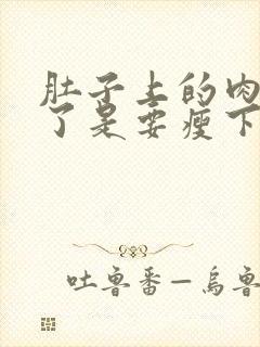 肚子上的肉变软了是要瘦下来了吗