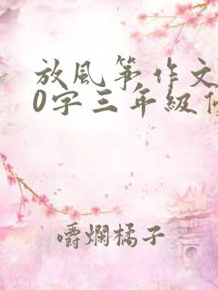 放风筝作文300字三年级优秀作文