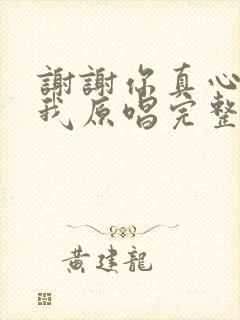 谢谢你真心陪着我原唱完整版