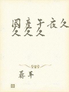 国产午夜久久久久久久