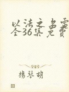 以法之名电视剧全36集免费观看