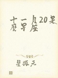 十一月20是什么星座