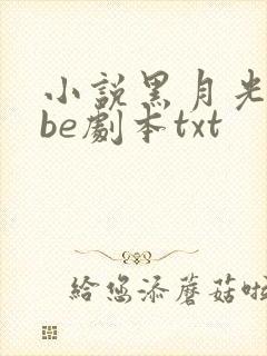 小说黑月光拿稳be剧本txt