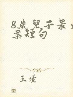 8岁儿子最火文案短句